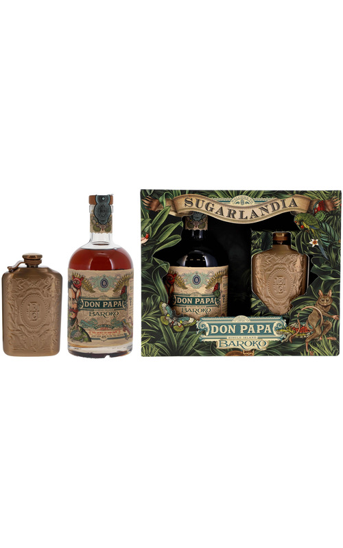 Don Papa Baroko Geschenkpack mit Hip Flask
