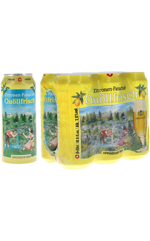 Appenzeller Bier Quöllfrisch Zitronen Panaché