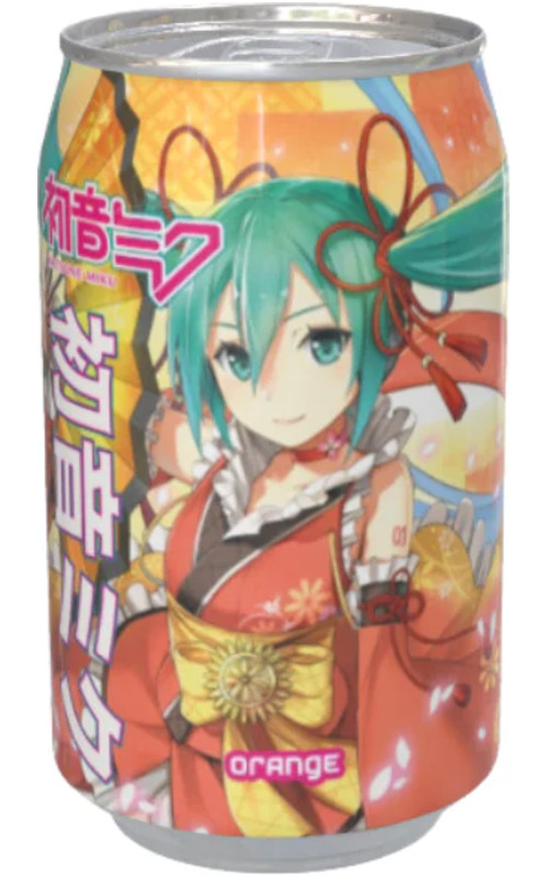 Kawaji Hatsune Miku Orange Groove Soda Kawaji Hatsune Miku Orange Groove Soda