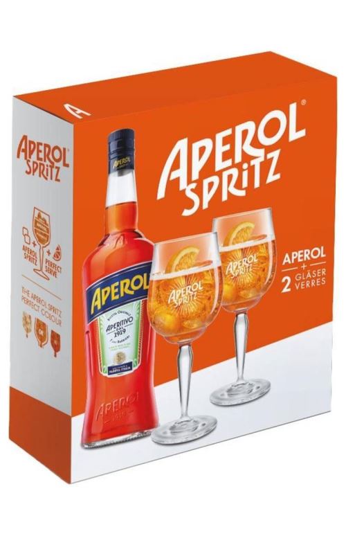 Aperol Set mit 2 Gläser