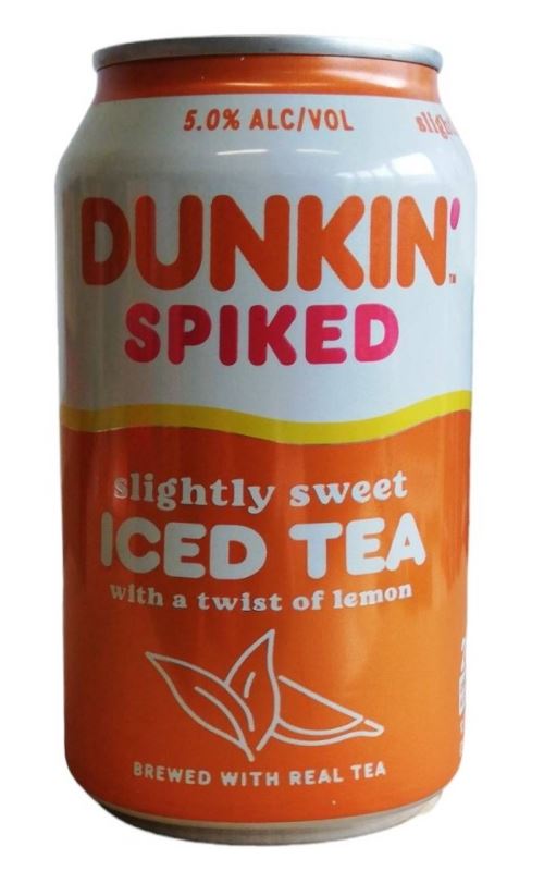Dunkin Spiked Iced Tea Lemon slightly sweet
