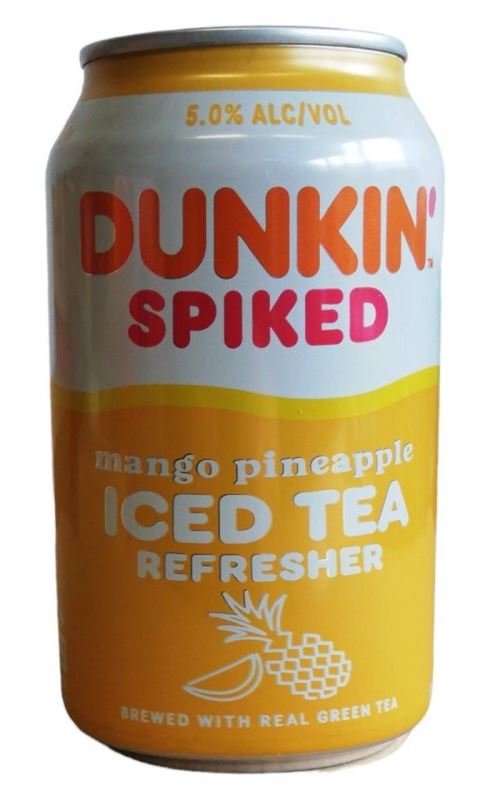 Dunkin Spiked Iced Tea Mango Pineapple