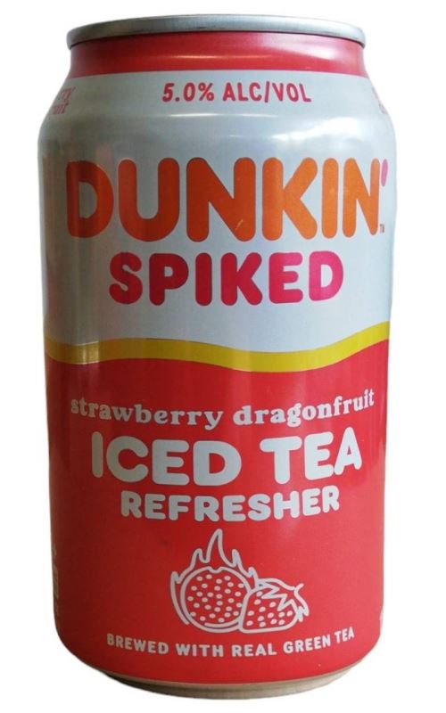 Dunkin Spiked Iced Tea Strawberry Dragonfruit