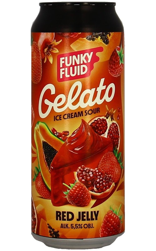 Funky Fluid Gelato: Red Jelly Ice Cream Sour