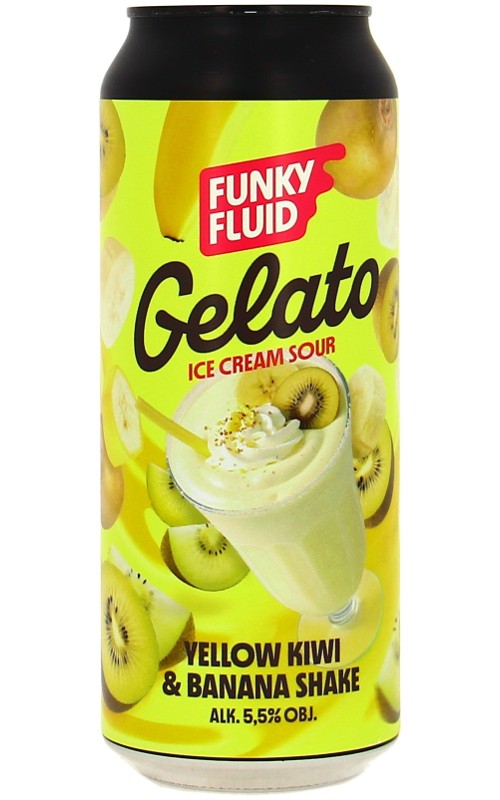 Funky Fluid Gelato: Yellow Kiwi & Banana Shake