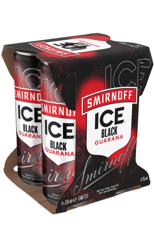 Smirnoff Ice Black Guarana 4er Pack
